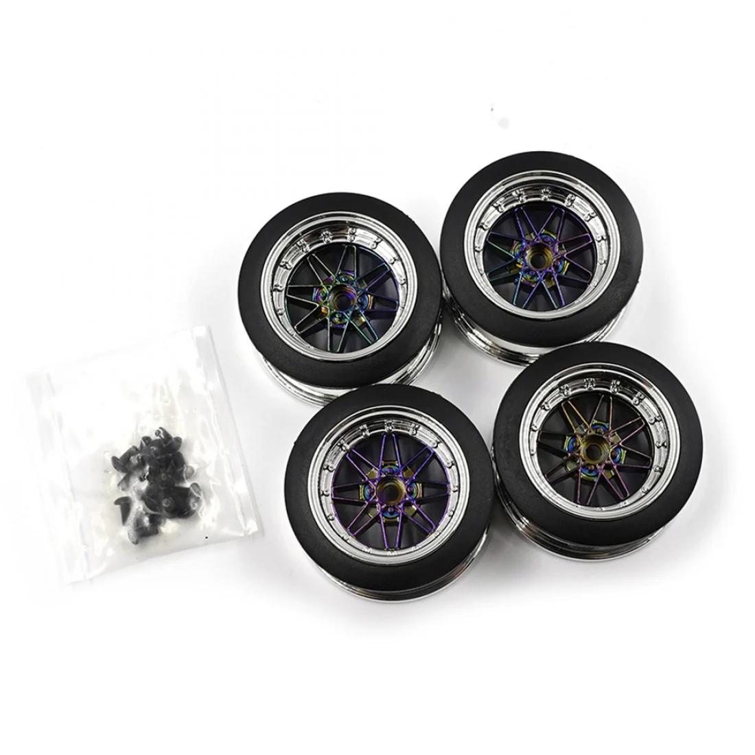 3Racing D5 Lite & D5 MR Iridescent Rim Set 4 pcs sak-D545