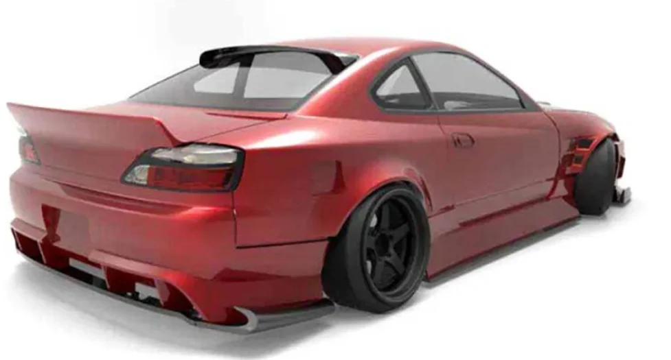 Addiction RC 1/10 Nissan S15 Silvia Clear Body Set 1/10 Drift RC Car #AD-HB5b - Image 3
