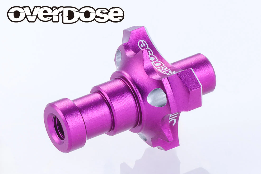 Aluminum One Piece Axle Shaft Type-2 (For OD/RWD) 5mm (RED PURPLE BLACK) [Overdose] - Image 7
