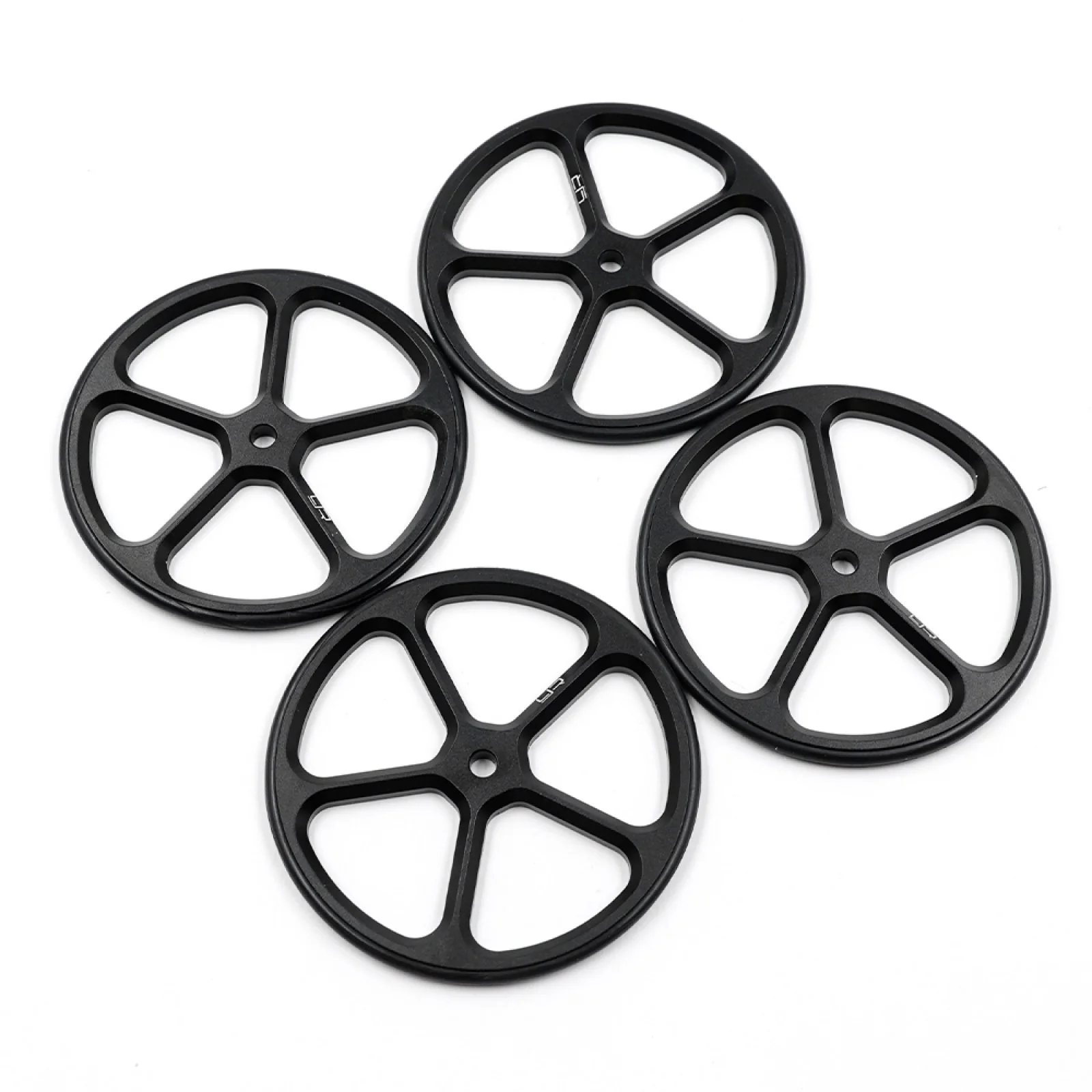 Aluminum Set Up Wheels for 1:10 RC Touring Car (BK) Yt-0069
