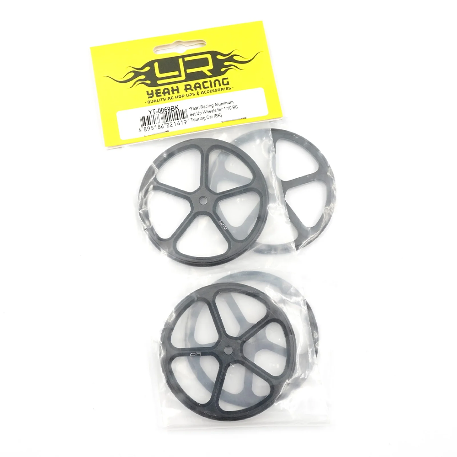Aluminum Set Up Wheels for 1:10 RC Touring Car (BK) Yt-0069 - Image 3