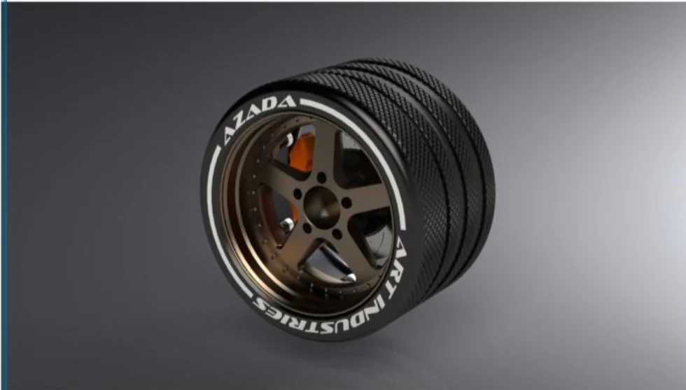 Azada Narrow 5 Spoke Steering Wheel - Bronze w/Orange Caliper AZ6116 BR OG