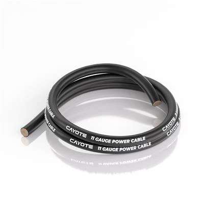 CAYOTE 11AWG Thin-Wall Silicone Wire - 1M Black CYECW05