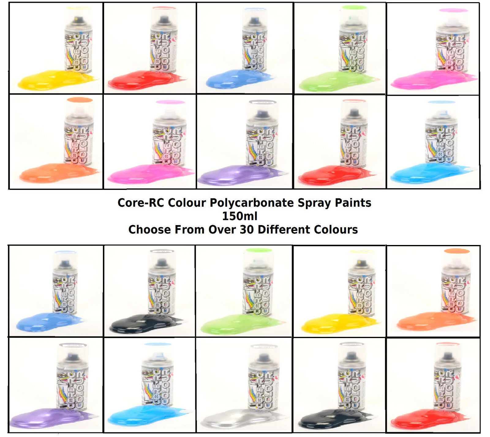 Core RC Aerosol Spray Paint various colours