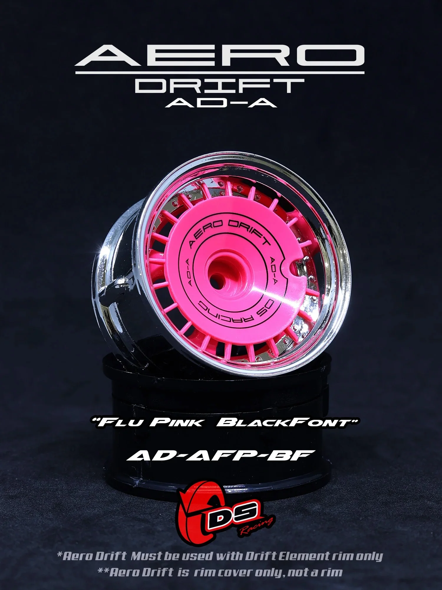 DS Racing / AD-AW-BF / Aero Drift Wheel Cover for Drift Element Wheel / Design: Slope / Color: various - Image 4