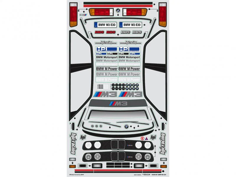 HPI BMW E30 M3 Body (200mm)
Part number: HP17540 - Image 7