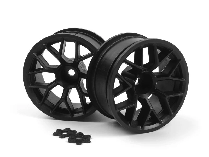 HPI RTR Wheel 26mm Black 6 or 9mm Offset (Pr)