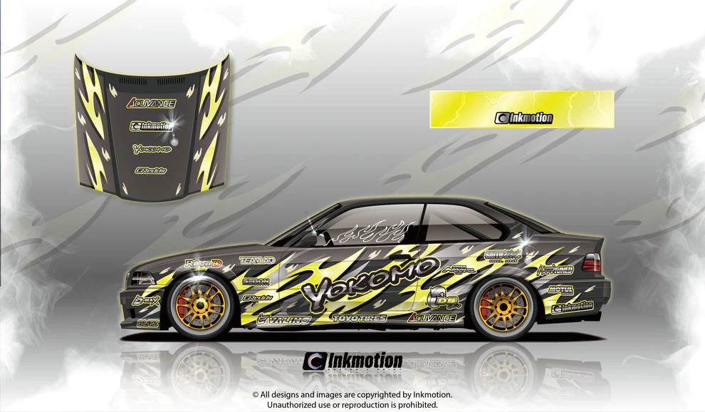 Inkmotion Lightning Storm Yellow