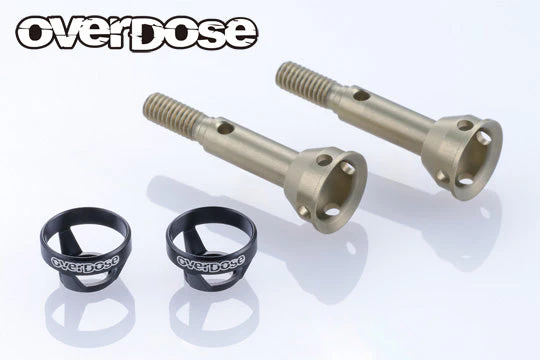 Light Weight Aluminum Rear Axle Shaft (For Galm ver2) (RED PURPLE BLACK) [Overdose] OD3982 OD3981 OD3980 - Image 3