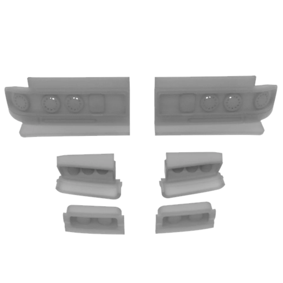 Mazda RX7 FC BN Sports Body Shell, 202mm - Clear Unpainted - Image 4