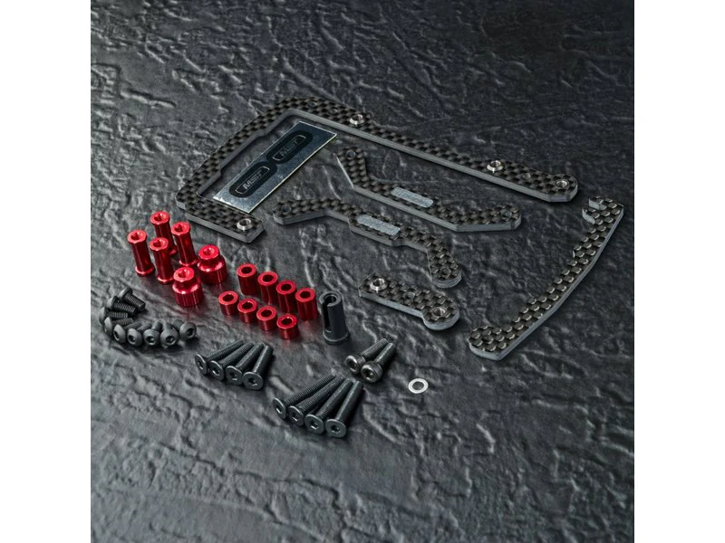 Mst carbon short battery holder(red) or black - Image 2