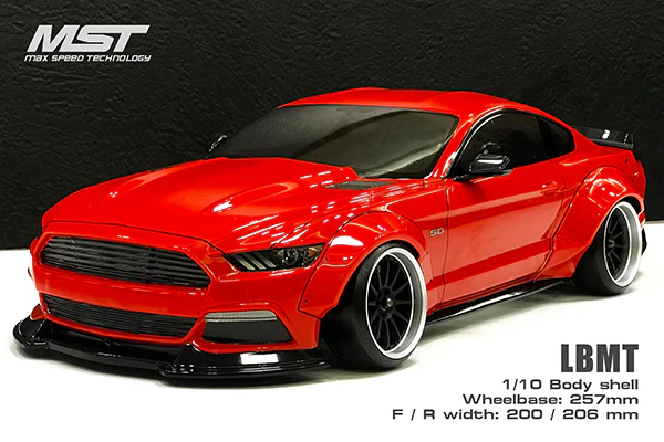 Mst mustang body shell clear