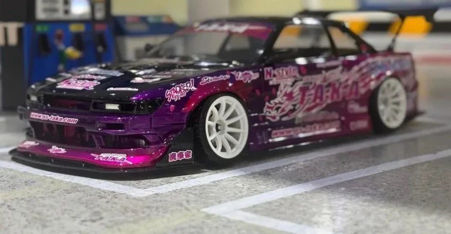Nissan S13 Silvia ORIGIN LAB FUJIO 2023 (w/ TAKA LIVERY) [Addiction RC] AD-HB16-FUJIO - Image 2
