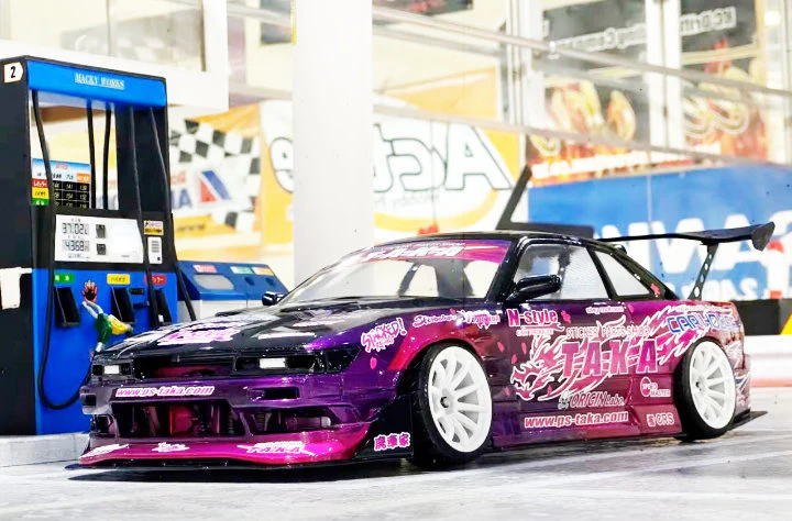 Nissan S13 Silvia ORIGIN LAB FUJIO 2023 (w/ TAKA LIVERY) [Addiction RC] AD-HB16-FUJIO - Image 7