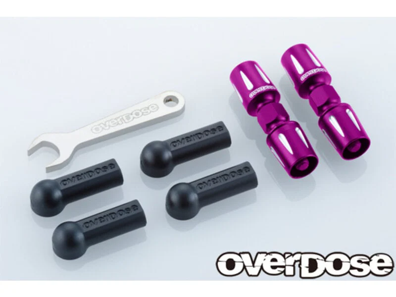 Overdose / OD3871 / Aluminum Pushrod Turnbuckle for GALM / Color: Purple or Red - Image 3