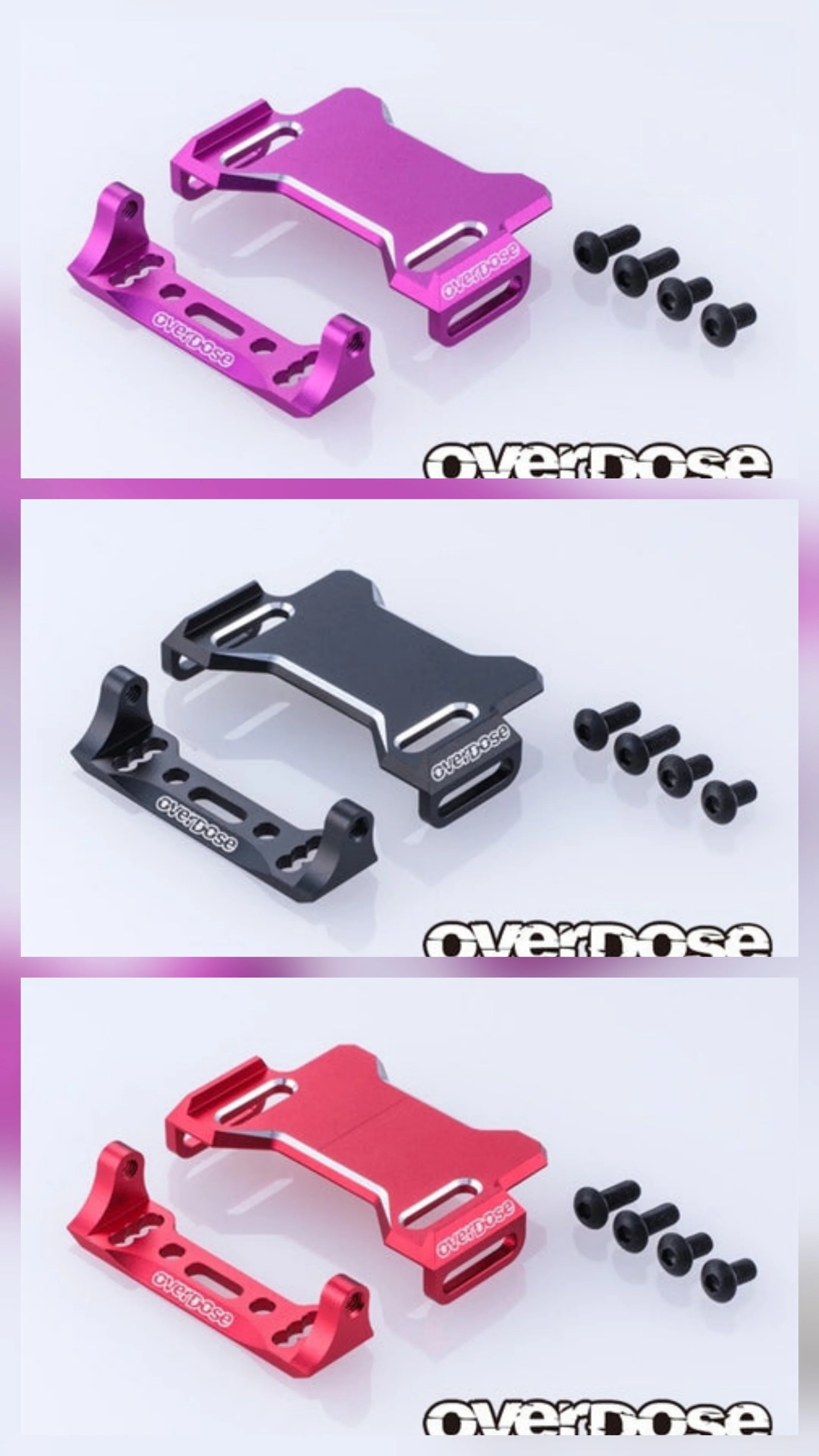 OVERDOSE OD3976 JT Aluminum Rear ESC Mount Type-2 (For GALM Series/