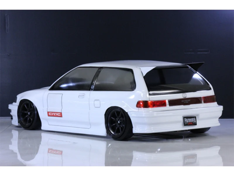 Pandora RC HONDA CIVIC EF9 1/10 RC Drift 198mm Clear Body Set pab 3179 - Image 3