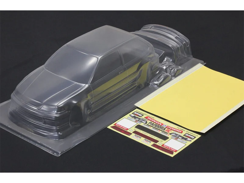 Pandora RC HONDA CIVIC EF9 1/10 RC Drift 198mm Clear Body Set pab 3179 - Image 4
