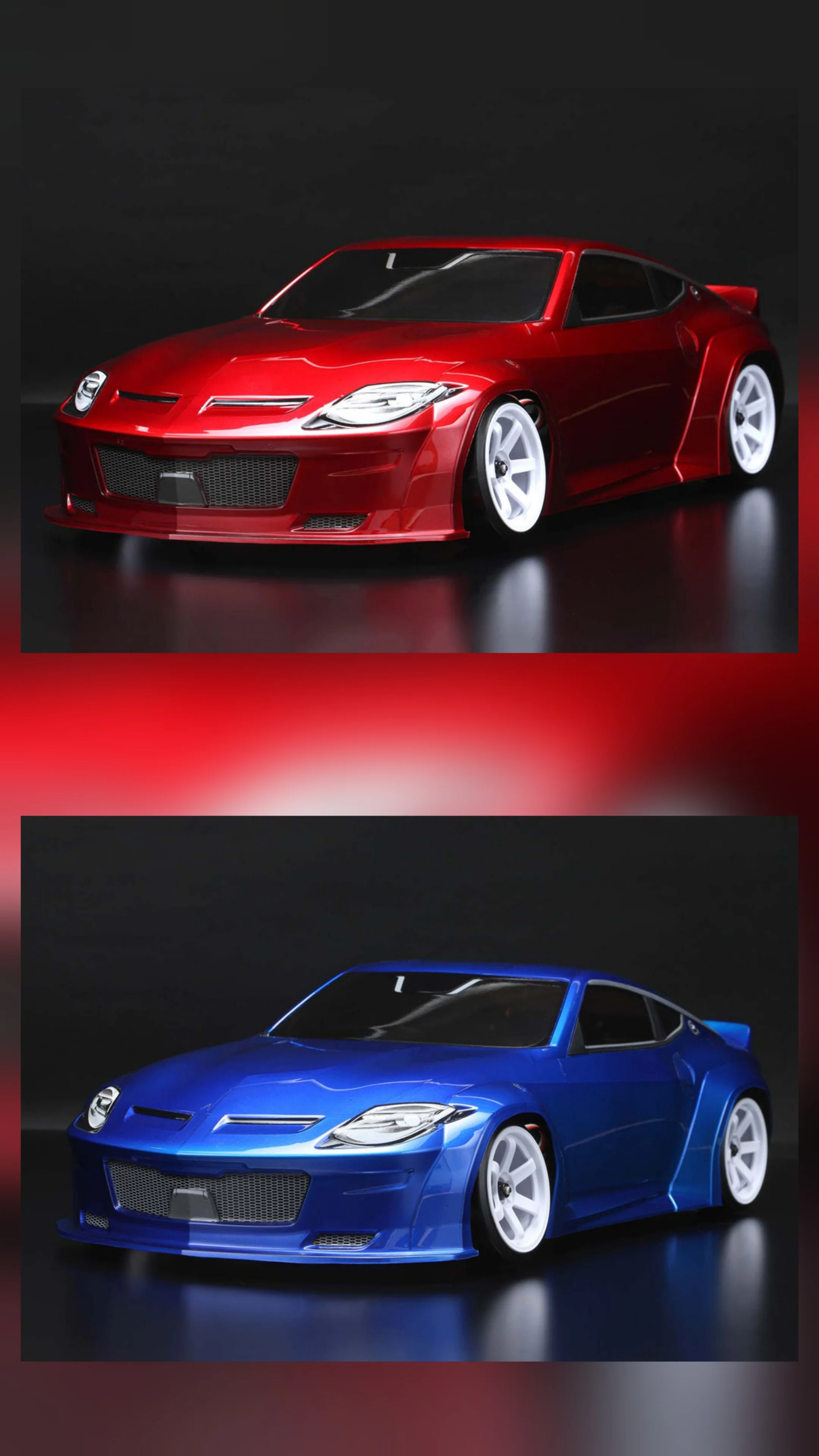 SD-RZ34BLB - YOKOMO PANDEM NISSAN FAIRLADY Z RZ34 PRECUT - pre PAINTED red or blue