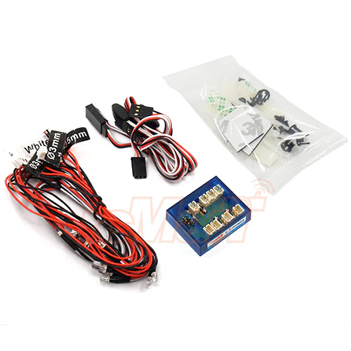 Slidelogy 12 LED RC Car 2.0 LED system w/ Flashing Head Light For RC Drift SDY-0070 - Image 2