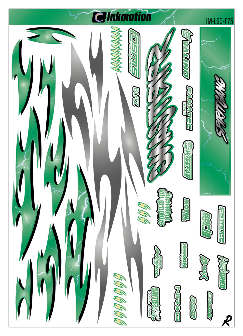 Spirit Gang Lightning Storm Green - Image 3