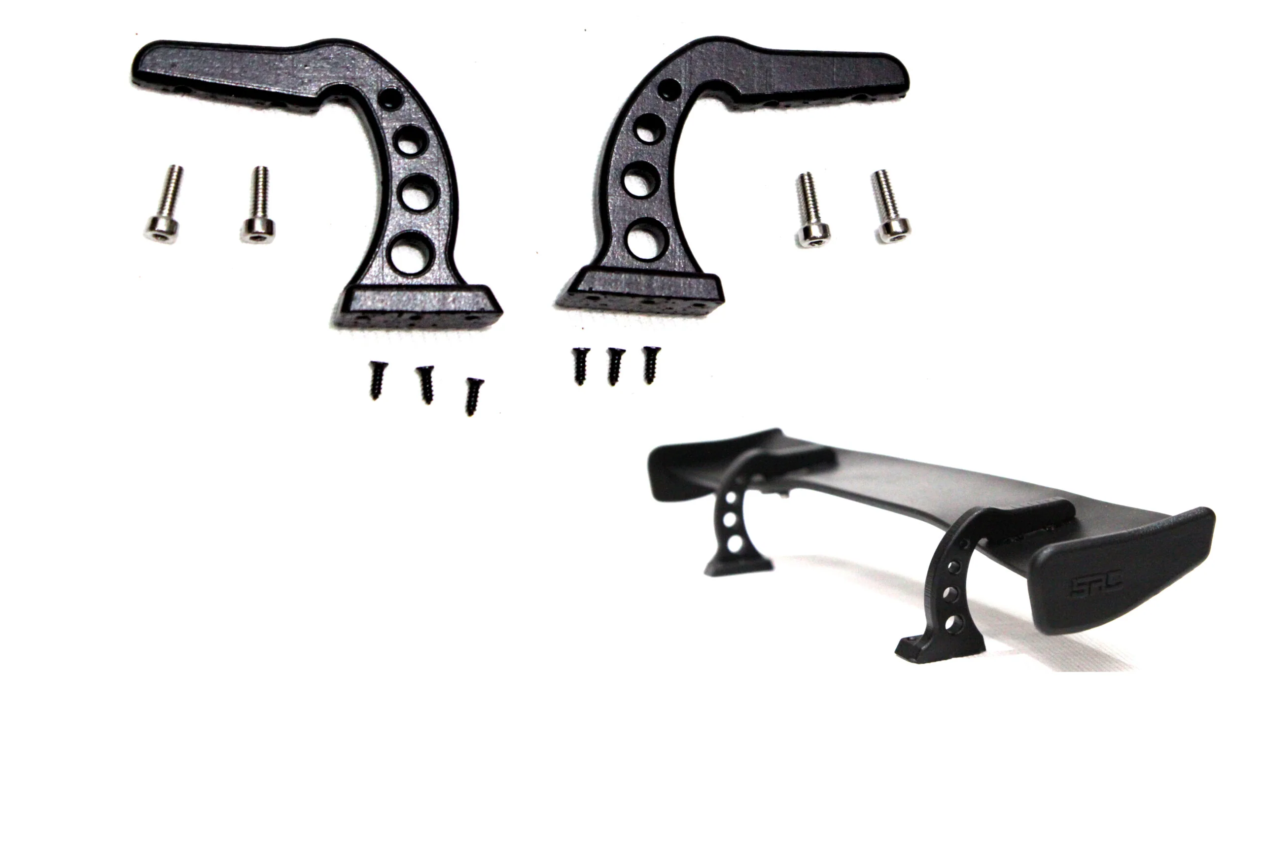 SWAN NECK V3 has a 25mm lift from mounting point to wing.
all hardware included. WING NOT INCLUDED