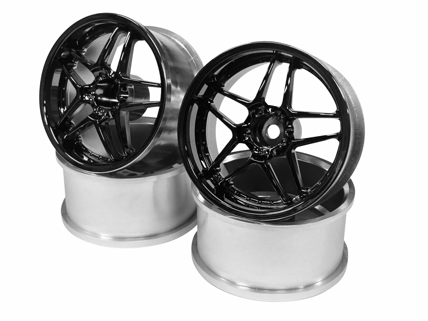 Topline blitz wheels set of 2 dark chrome ew-020