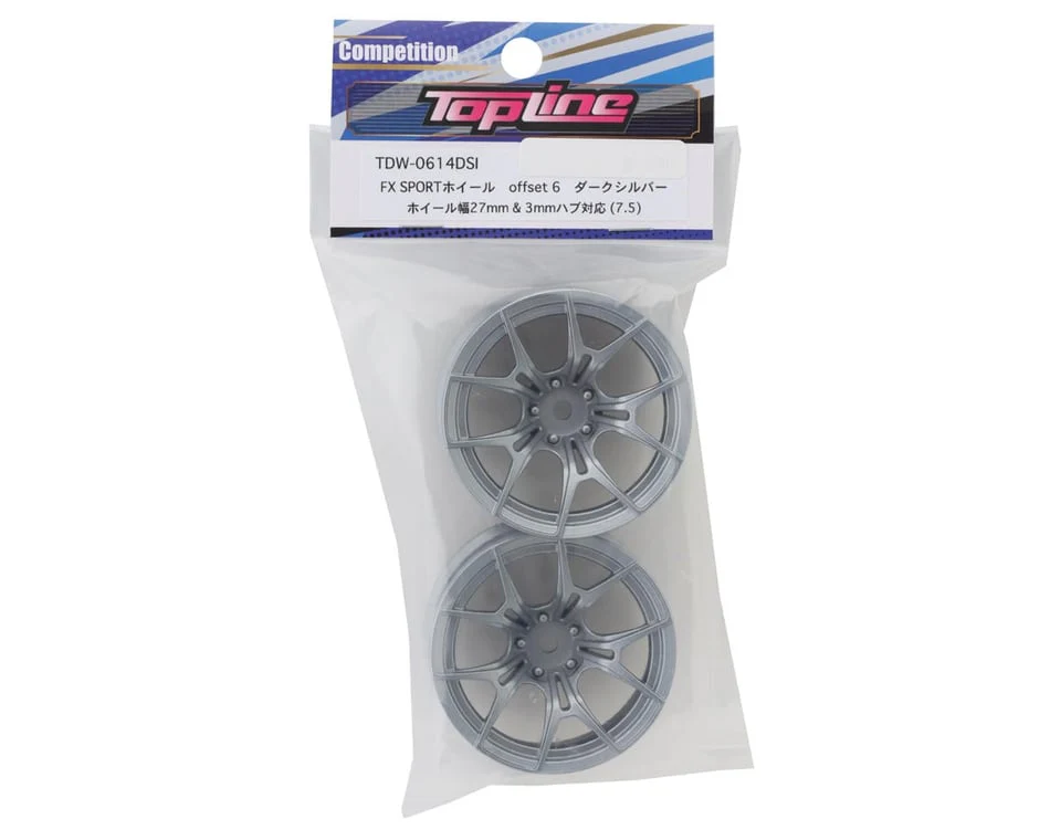 Topline FX Sport Multi-Spoke Drift Wheels (Dark Silver)various offsets TDW-0614DSI TDW-0714DSI