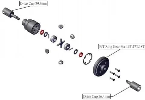 Transmission cups for differential GRK various - Image 2