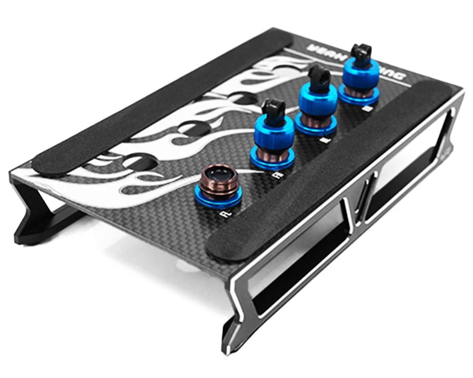 Yeah Racing 1/10 On-Road Aluminum & Carbon Multi-Function Car Stand (Black) YT-0149BK