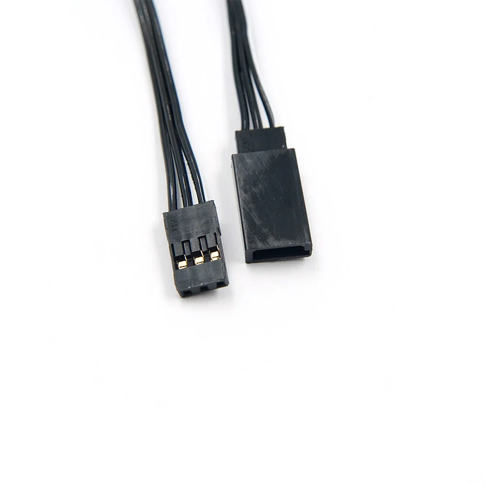 Yeah Racing 150mm High Current Servo Extension Wire – Black (JR/Futaba Plug)(WPT-0155BK) - Image 2