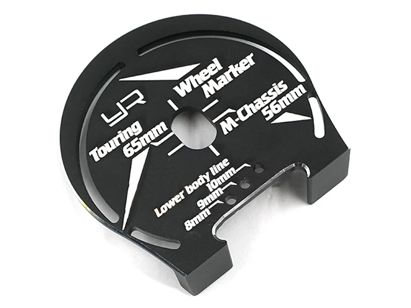 Yeah Racing Aluminium Wheel Well Marker for 1:10 Touring and M-Chassis (Black)
YT-0203BK - Image 3