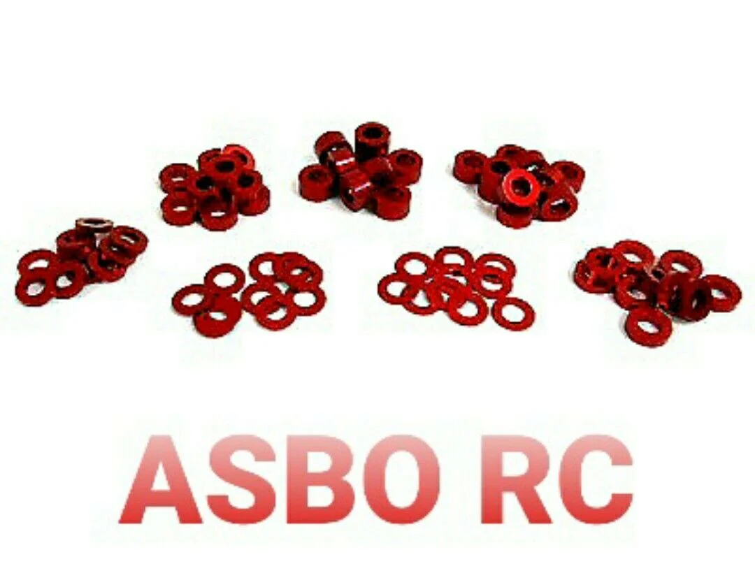 Yeah Racing red m3 flat washer kit Rc Drift