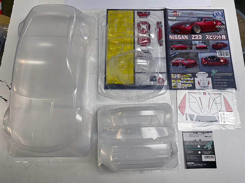 Z33 Fairlady Z 350Z Spirit Rei Body Japan TamTam Exclusive w/ 3D DECALS + boot spoiler Addiction AD-HB14 - Image 4